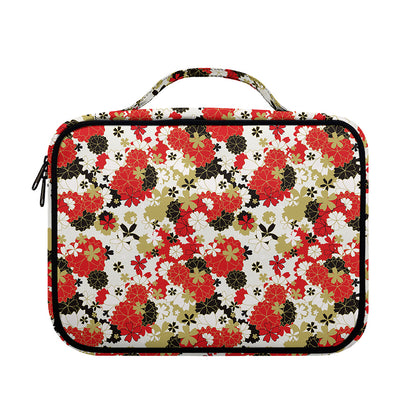 Floral Kimono Pattern Print Briefcase Bible Bag