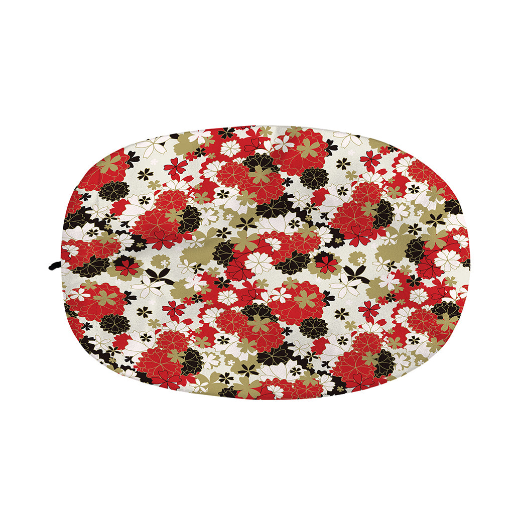 Floral Kimono Pattern Print Car Side Mirror Covers