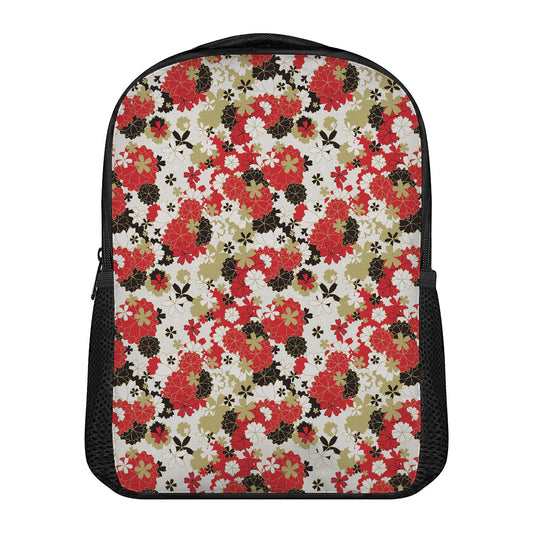 Floral Kimono Pattern Print Casual Backpack