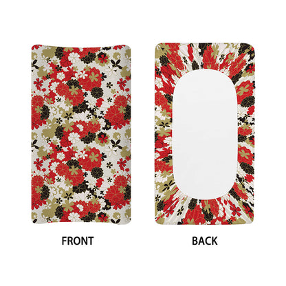 Floral Kimono Pattern Print Changing Pad Cover