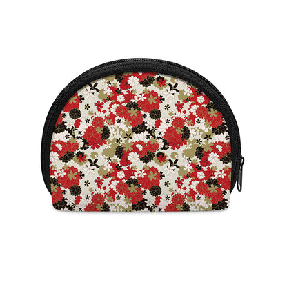 Floral Kimono Pattern Print Coin Purse