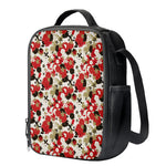 Floral Kimono Pattern Print Crossbody Lunch Bag