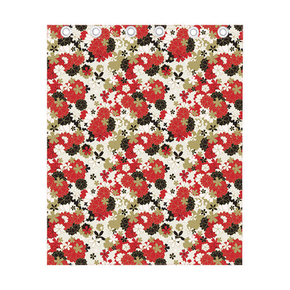 Floral Kimono Pattern Print Curtain