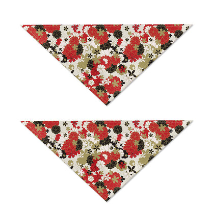 Floral Kimono Pattern Print Dog Bandana