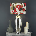 Floral Kimono Pattern Print Drum Lamp Shade