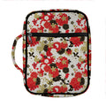 Floral Kimono Pattern Print Front Pocket Bible Bag