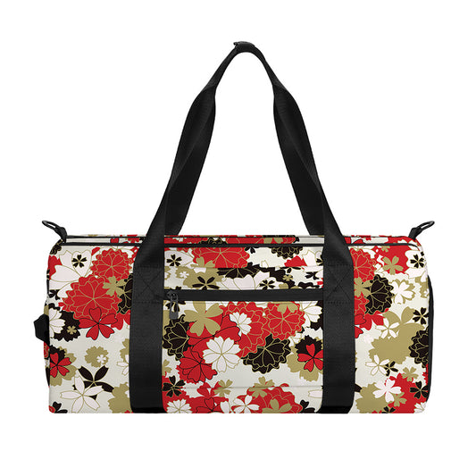 Floral Kimono Pattern Print Gym Bag