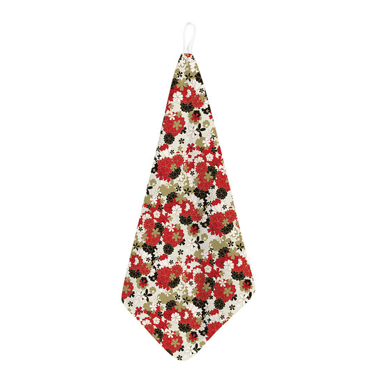 Floral Kimono Pattern Print Hand Towel