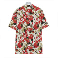 Floral Kimono Pattern Print Hawaiian Shirt