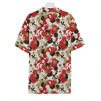 Floral Kimono Pattern Print Hawaiian Shirt