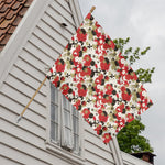 Floral Kimono Pattern Print House Flag