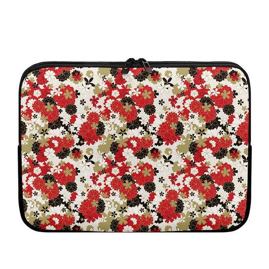 Floral Kimono Pattern Print Laptop Sleeve