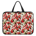 Floral Kimono Pattern Print Laptop Sleeve With Handle