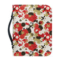 Floral Kimono Pattern Print Leather Bible Cover