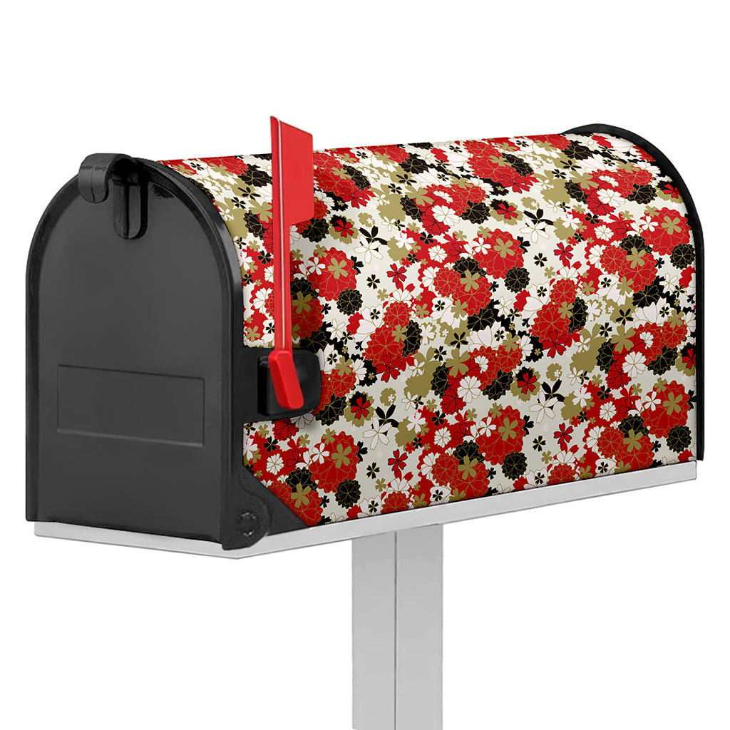 Floral Kimono Pattern Print Mailbox Cover