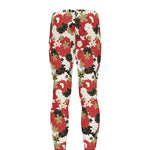 Floral Kimono Pattern Print Men's leggings