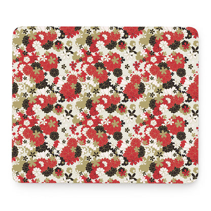 Floral Kimono Pattern Print Mouse Pad