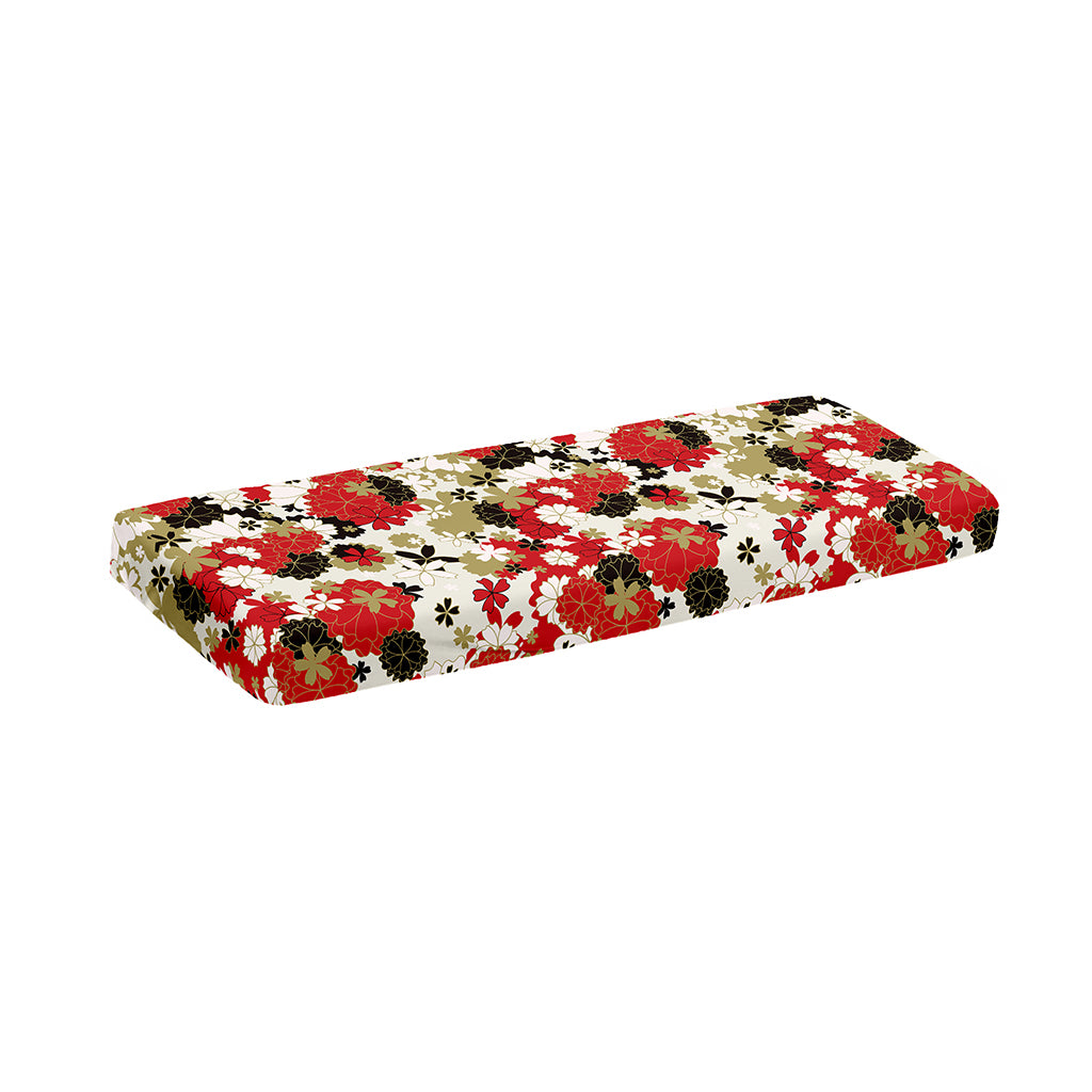 Floral Kimono Pattern Print Piano Keyboard Cover