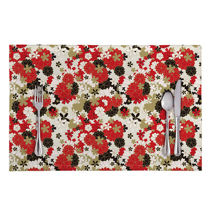 Floral Kimono Pattern Print Placemat
