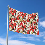 Floral Kimono Pattern Print Polyester Flag
