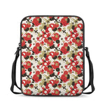 Floral Kimono Pattern Print Rectangular Crossbody Bag