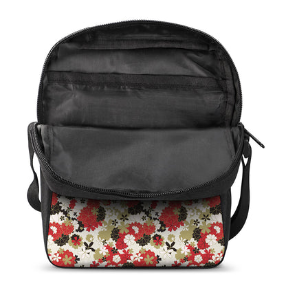 Floral Kimono Pattern Print Rectangular Crossbody Bag