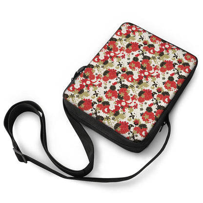 Floral Kimono Pattern Print Rectangular Crossbody Bag