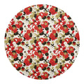 Floral Kimono Pattern Print Round Blanket