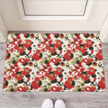 Floral Kimono Pattern Print Rubber Doormat