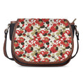 Floral Kimono Pattern Print Saddle Bag