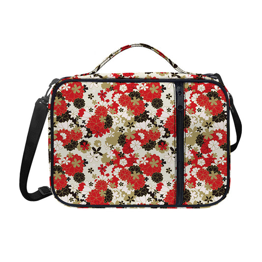 Floral Kimono Pattern Print Shoulder Strap Bible Bag