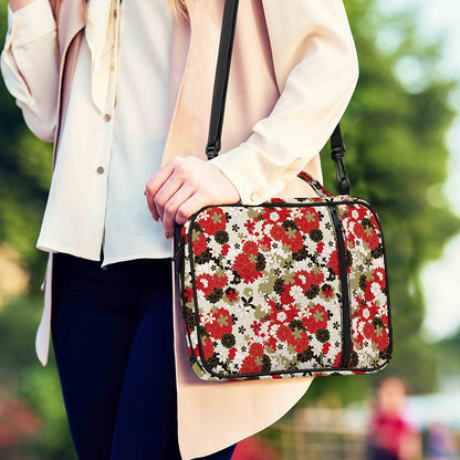 Floral Kimono Pattern Print Shoulder Strap Bible Bag