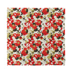 Floral Kimono Pattern Print Silk Bandana