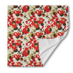 Floral Kimono Pattern Print Silk Bandana