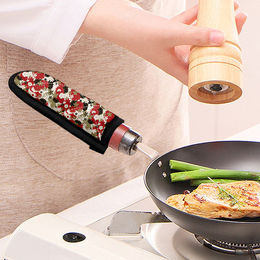 Floral Kimono Pattern Print Skillet Handle Cover