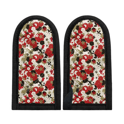Floral Kimono Pattern Print Skillet Handle Cover