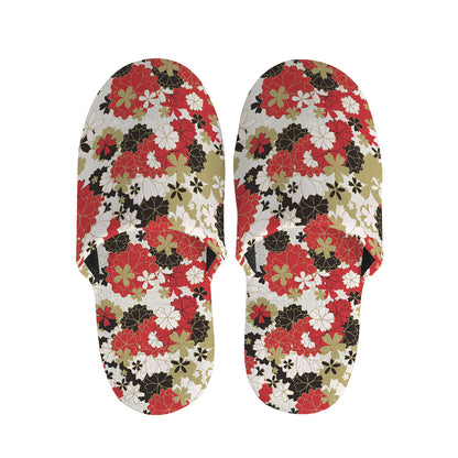 Floral Kimono Pattern Print Slippers