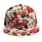 Floral Kimono Pattern Print Snapback Cap