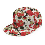 Floral Kimono Pattern Print Snapback Cap