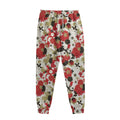 Floral Kimono Pattern Print Sweatpants