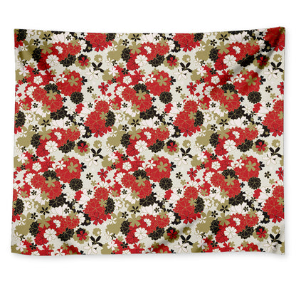 Floral Kimono Pattern Print Tapestry