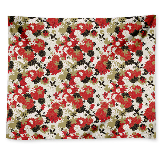 Floral Kimono Pattern Print Tapestry