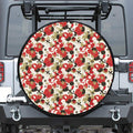 Floral Kimono Pattern Print Tire Cover