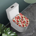 Floral Kimono Pattern Print Toilet Lid Cover