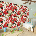 Floral Kimono Pattern Print Wall Sticker
