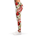 Floral Kimono Pattern Print Women's Leggings
