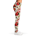 Floral Kimono Pattern Print Women's Leggings
