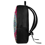 Floral Paisley Mandala Print 17 Inch Backpack