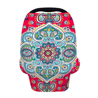 Floral Paisley Mandala Print Baby Seat Cover