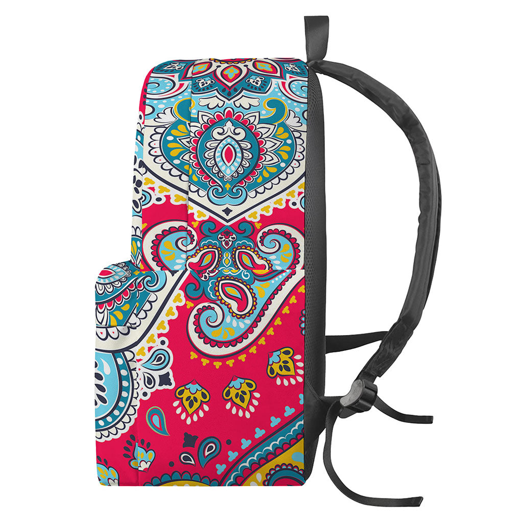 Floral Paisley Mandala Print Backpack